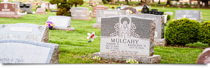 Headstones and cemetery monuments in Lancaster, PA