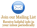 Join our Mailing List