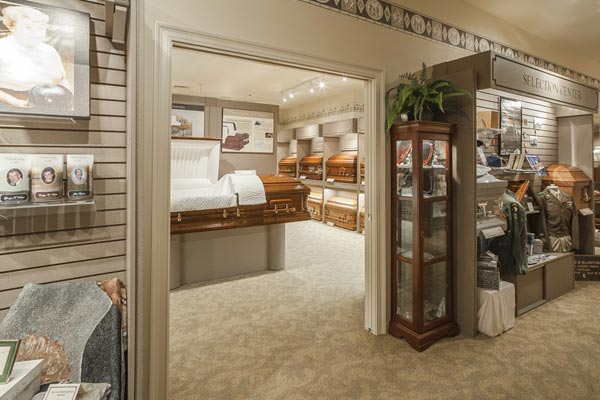 Selection Room at the Lititz Pike Funeral Home in Neffsville, PA