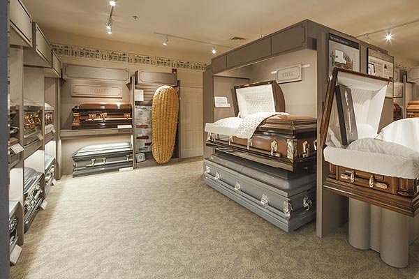 Selection Room at the Lititz Pike Funeral Home in Neffsville, PA