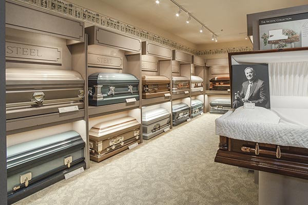 Selection Room at the Lititz Pike Funeral Home in Neffsville, PA