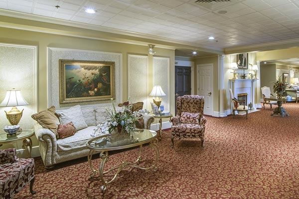 Lobby of Lititz Pike Funeral Home in Neffsville, PA
