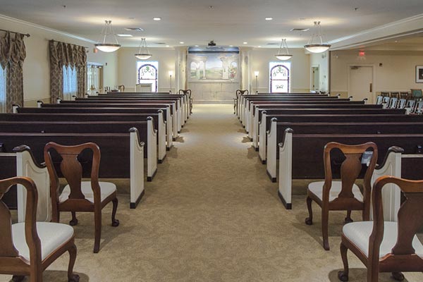 Chapel Room at Lititz Pike Funeral Home in Neffsville, PA