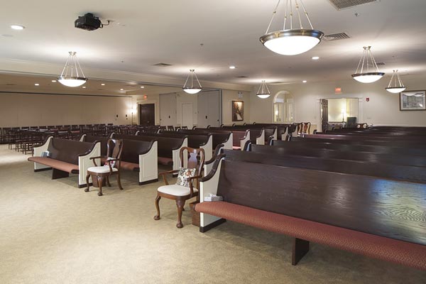 Chapel Room at the Lititz Pike Funeral Home in Neffsville, PA