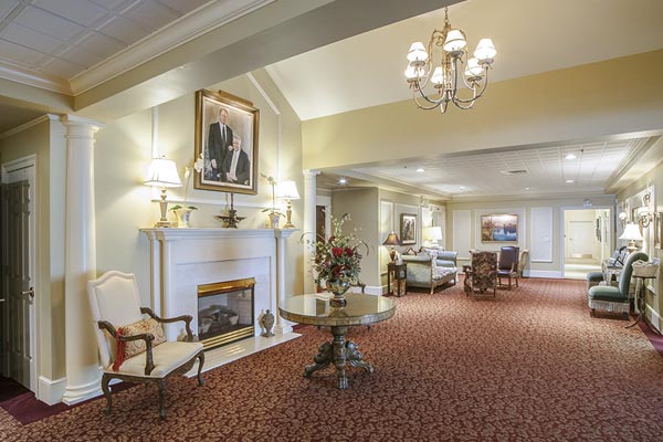 Lobby of Lititz Pike Funeral Home in Neffsville, PA