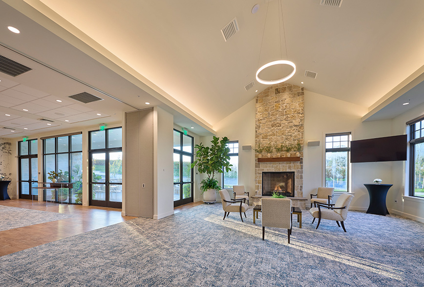 Interior of the Willow Street Funeral Home in Willow Street, PA