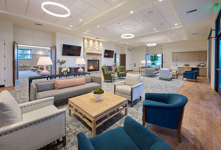 Interior of the Willow Street Funeral Home in Willow Street, PA