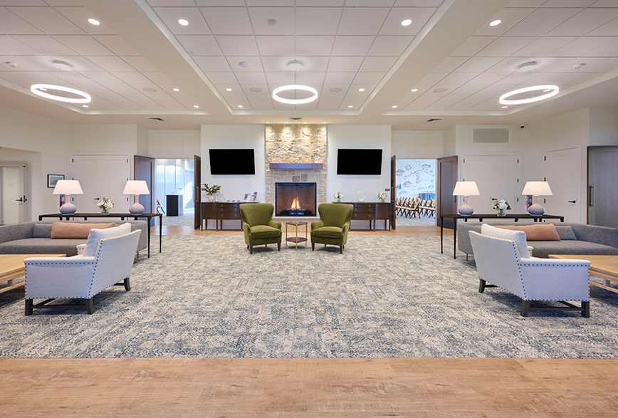 Interior of the Willow Street Funeral Home in Willow Street, PA