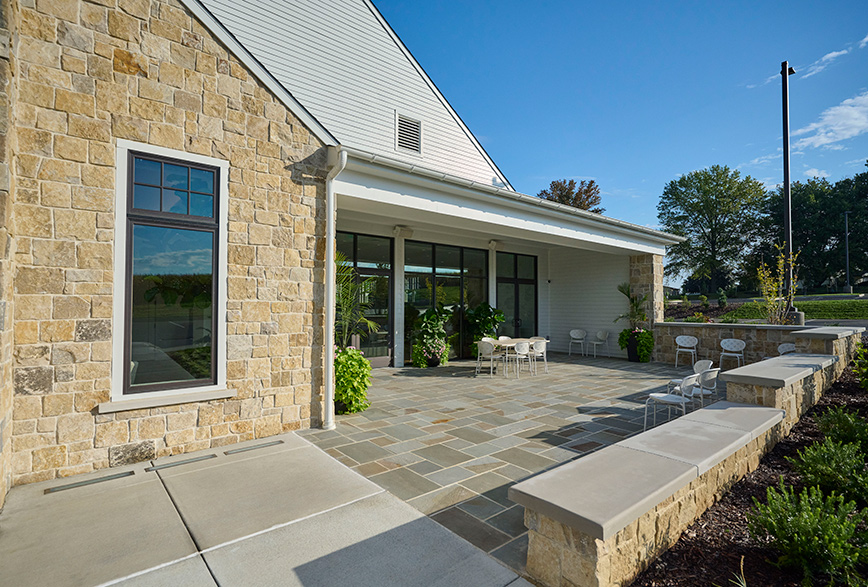 Patio at the Willow Street Funeral Home in  Willow Street, PA