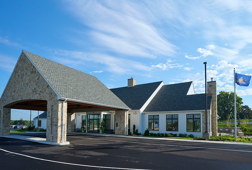 Exterior of the Willow Street Funeral Home in  Willow Street, PA