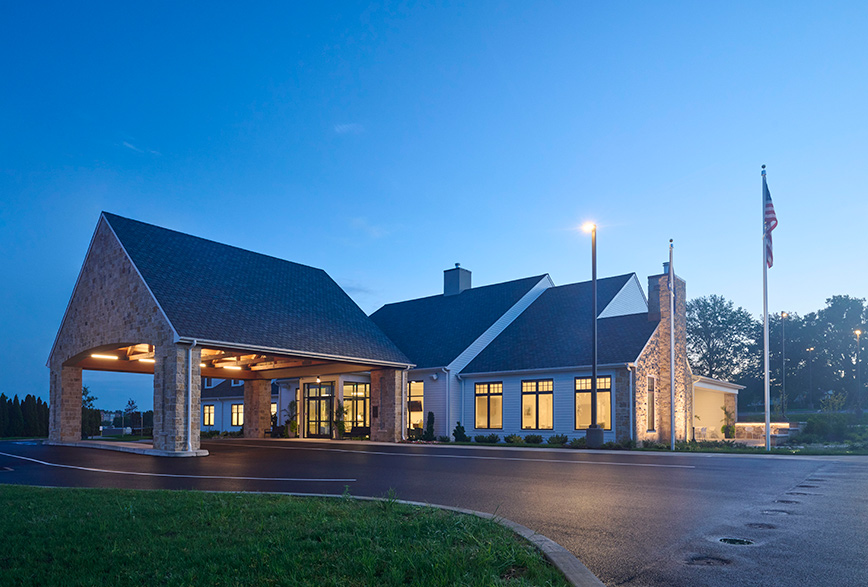 Patio at the Willow Street Funeral Home in Willow Street, PA