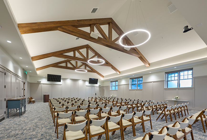 Interior of the Willow Street Funeral Home in Willow Street, PA