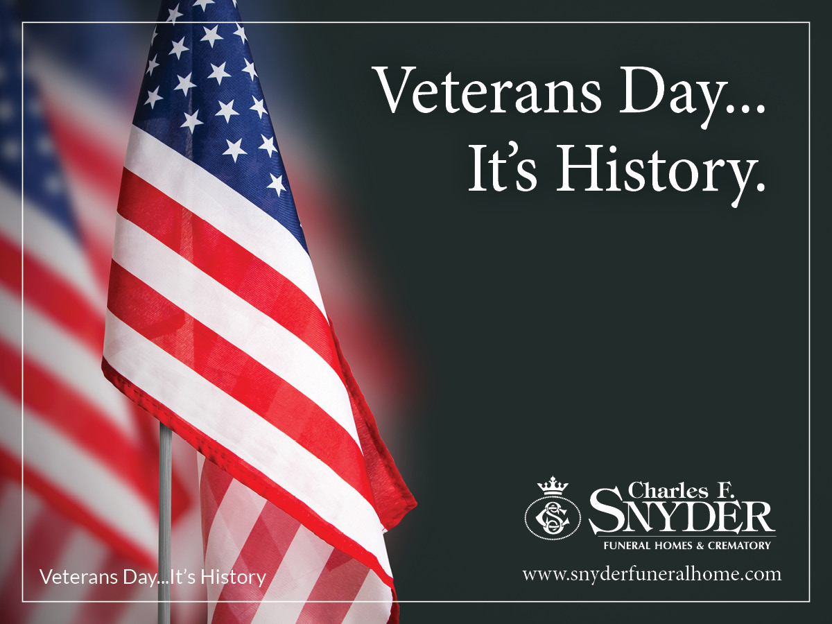 The History of Veterans Day Snyder Funeral Home blog