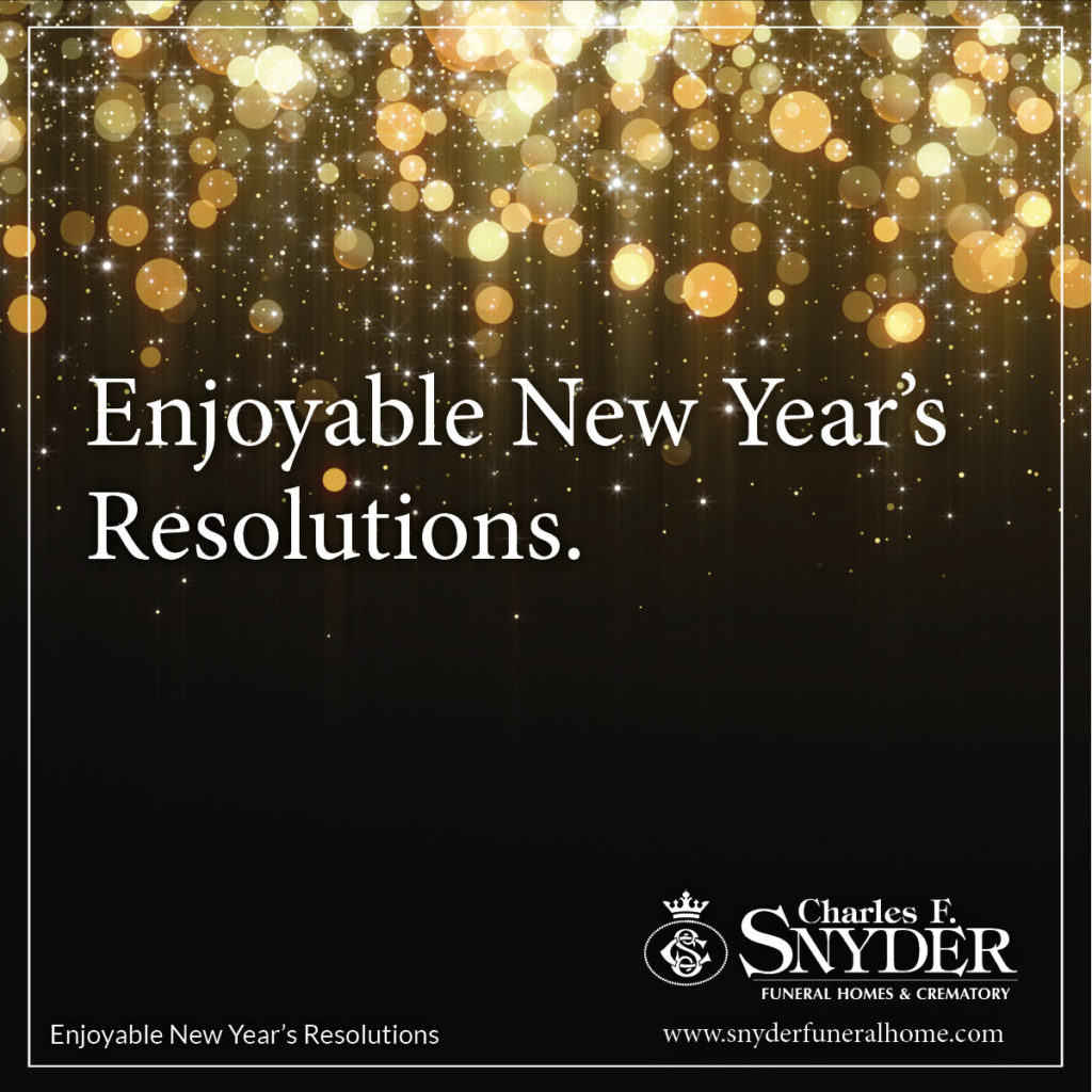 Enjoyable New Year’s Resolutions